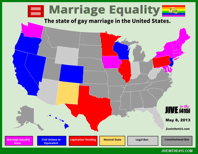 States legalized gay marriage